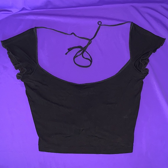 CnC Moschino Cap Sleeve Scoop Crop Top 6. Ex-Film Wardrobe, Exc Cond. - Picture 1 of 7